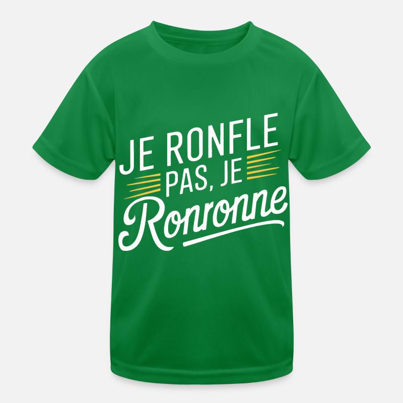 Je ronfle pas, je ronronne T-shirt sport Enfant