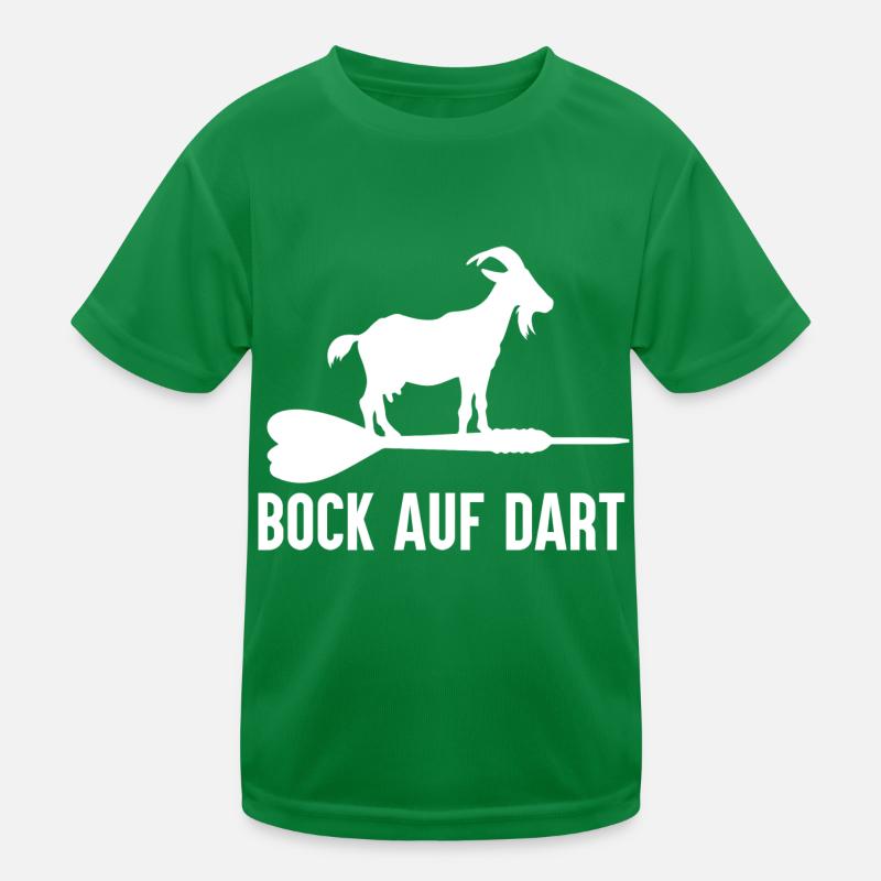 Bock Auf Dart - Darts Spruch Dart Spieler Kinder Funktions-T-Shirt