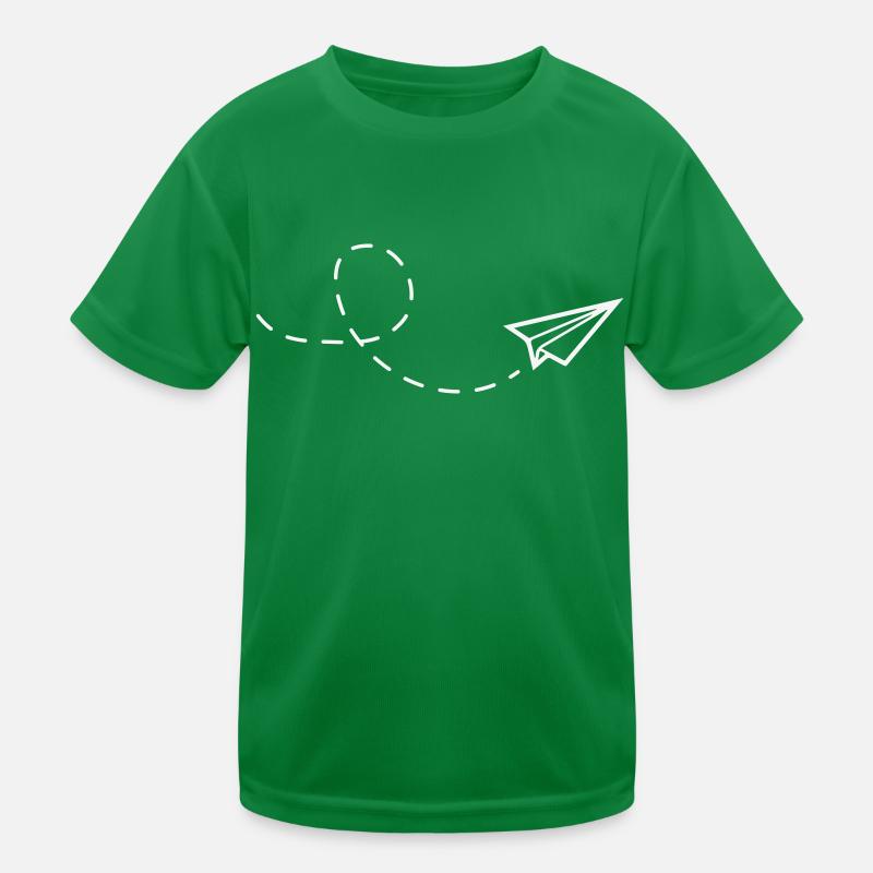 Paper airplane Kids Functional T-Shirt
