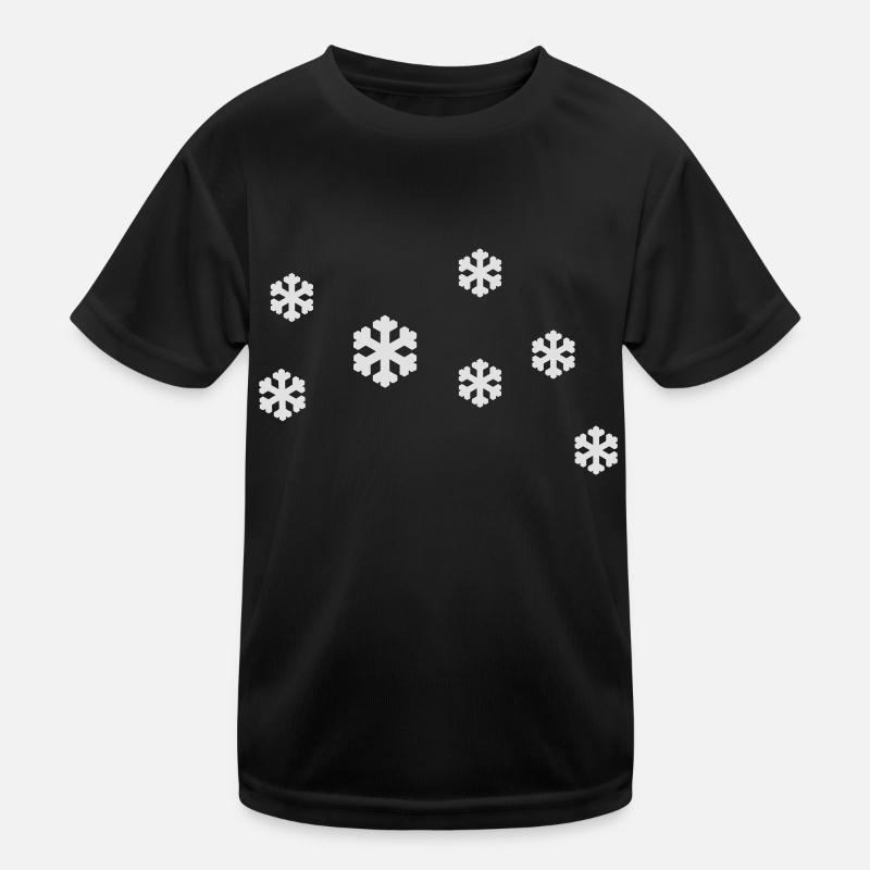 snow crystals Kids Functional T-Shirt