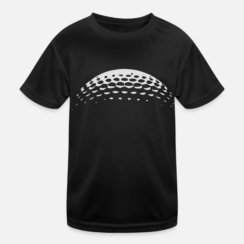 Golf Ball Golf - Kids Functional T-Shirt - black