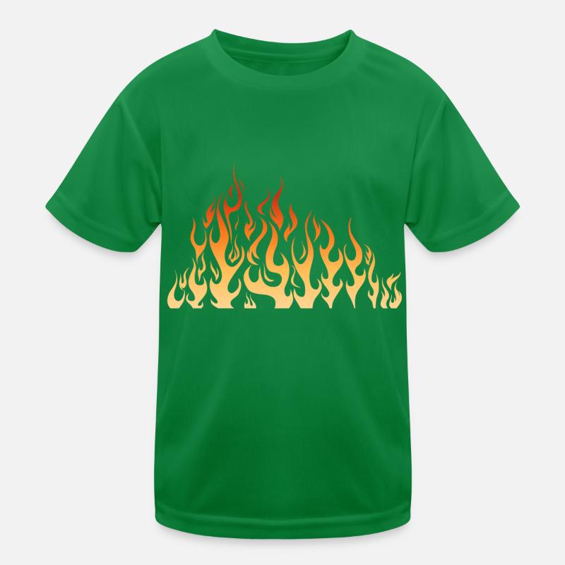 fire flame flame Kids Functional T-Shirt