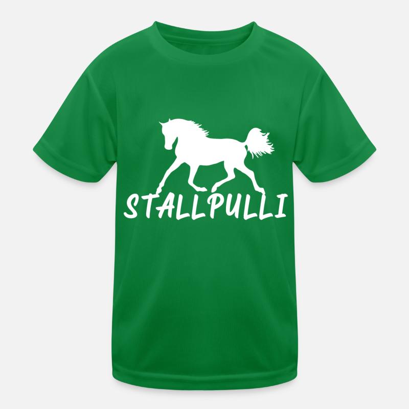 Stallpulli Pferd Reiten Reitstall Reiterhof Stall Kinder Funktions-T-Shirt