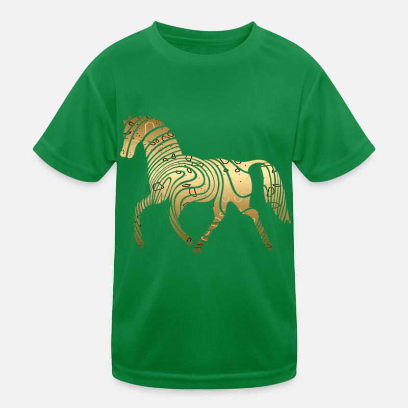 Pferd Kinder Funktions-T-Shirt