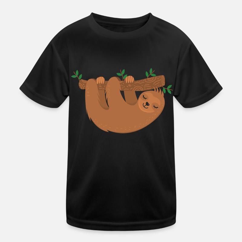Faultier Kinder Funktions-T-Shirt
