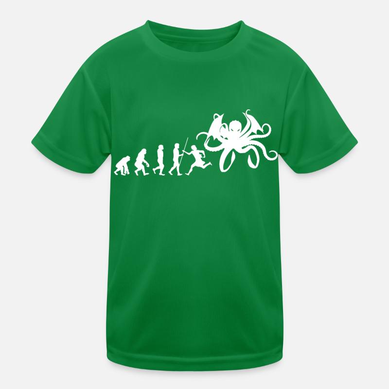 Cthulhu Myth Evolution Gift Kids Functional T-Shirt