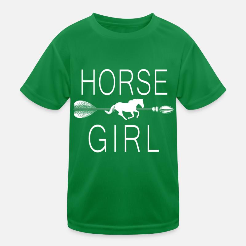fille de cheval T-shirt sport Enfant