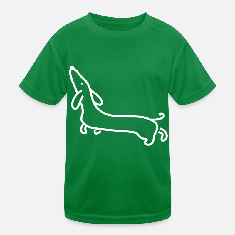 Süsser Dackel Kinder Funktions-T-Shirt
