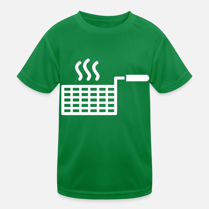 Fritteuse T-Shirt Design Geschenk Kinder Funktions-T-Shirt