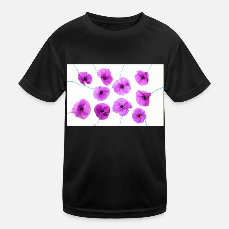 MOHNBLUME Lila Kinder Funktions-T-Shirt