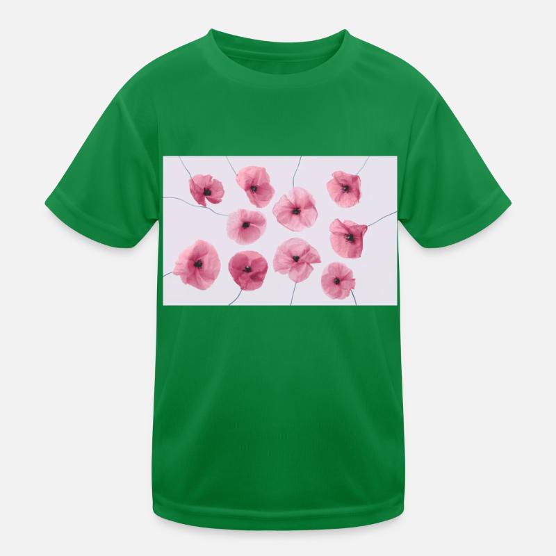 MOHNBLUME Pink Rot Kinder Funktions-T-Shirt