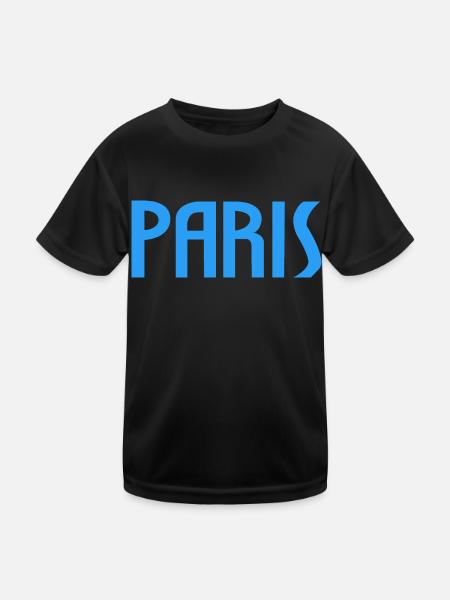 Paris - Kids Functional T-Shirt - black