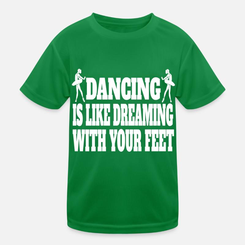 Ballet Dancer Gift Dance Ballerina Dance Class Kids Functional T-Shirt
