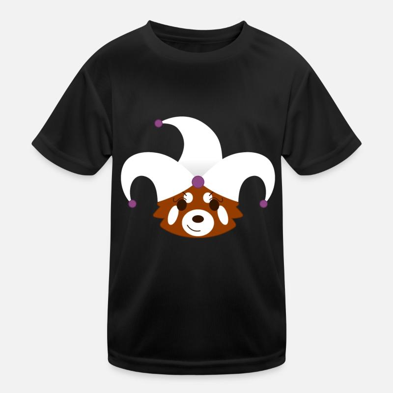 Panda roux déguisé en arlequin pour Halloween T-shirt sport Enfant