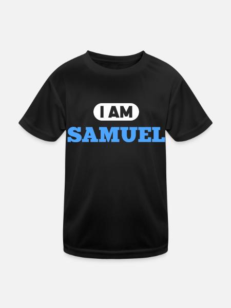 Samuel Name Spruch für stolze Samuels - Kinder Funktions-T-Shirt - Schwarz - Vorne