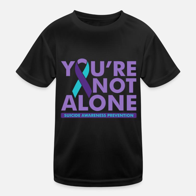 Vous n’êtes pas seul Sensibilisation au suicide T-shirt sport Enfant