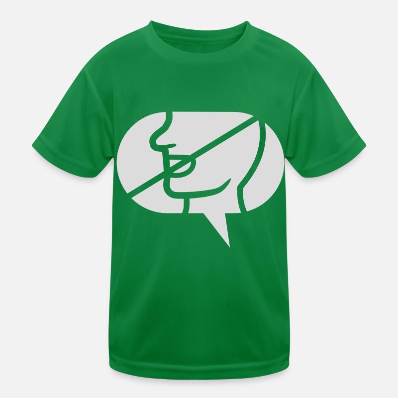 Interdit de communiquer l’icône bulle de parole T-shirt sport Enfant