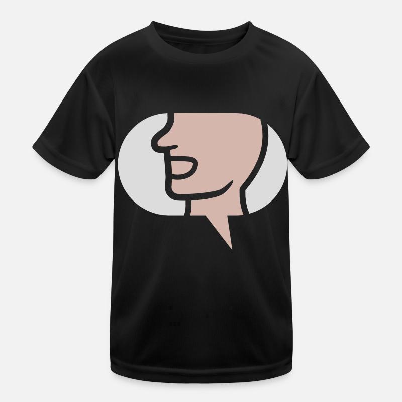 Chat Simple Symbol Speech Bubble Kids Functional T-Shirt