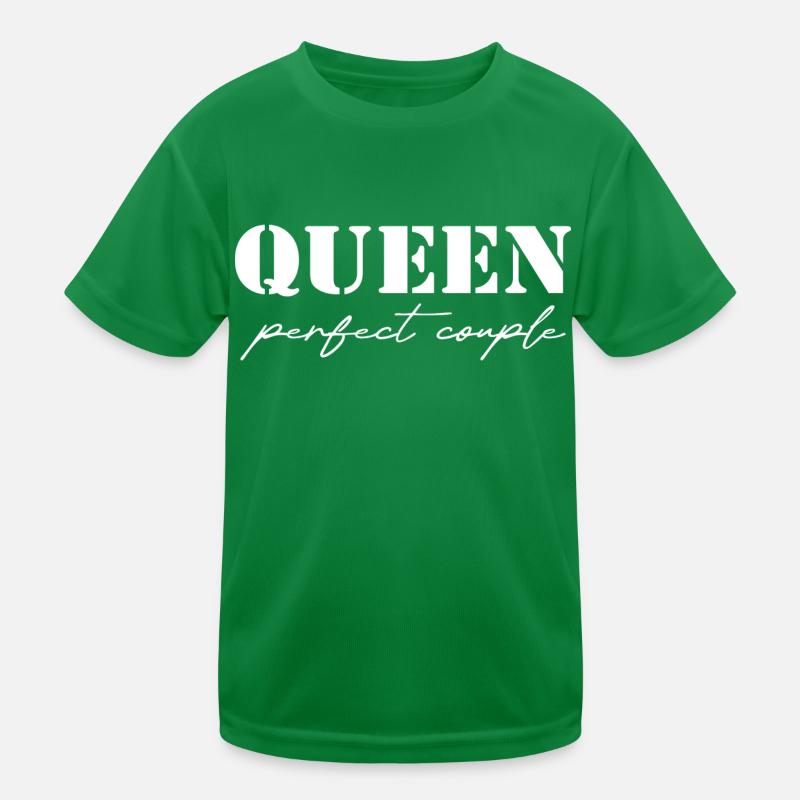 King and Queen Queen gift white Kids Functional T-Shirt
