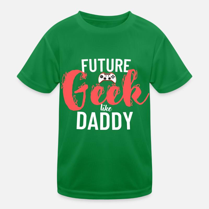 Geek comme papa T-shirt sport Enfant