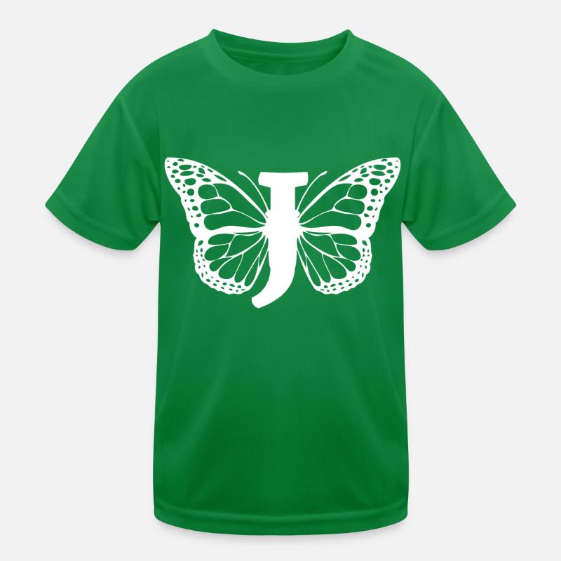 lettre j papillon T-shirt sport Enfant