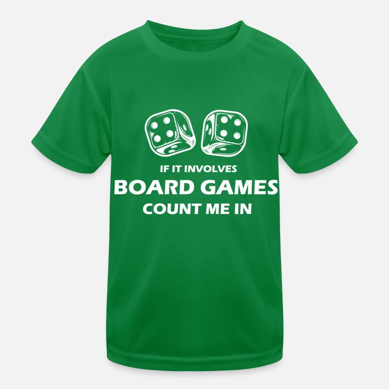 boardgame chess backgammon game night Kinder Funktions-T-Shirt