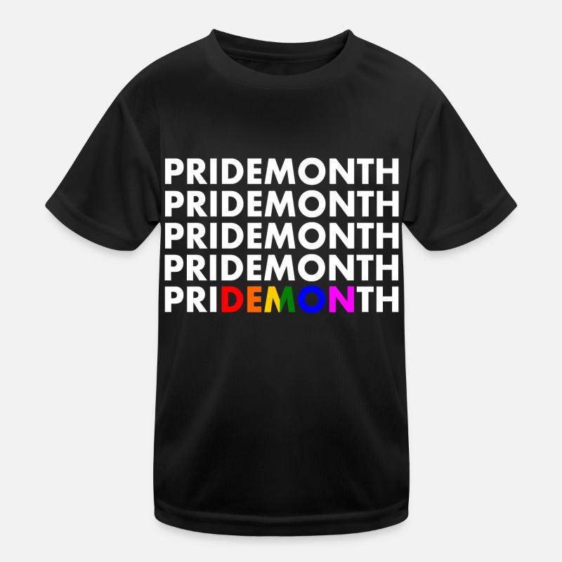 pride month demon Kids Functional T-Shirt