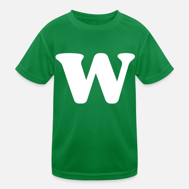 Buchstabe w Kinder Funktions-T-Shirt