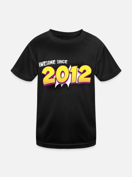 Retro 11th birthday in Pop Art Comic Book Style - Kids Functional T-Shirt - black - Front