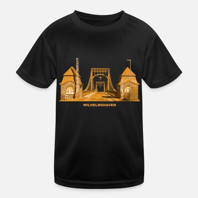 Pont de Wilhelmshaven Mer du Nord Basse-Saxe T-shirt sport Enfant