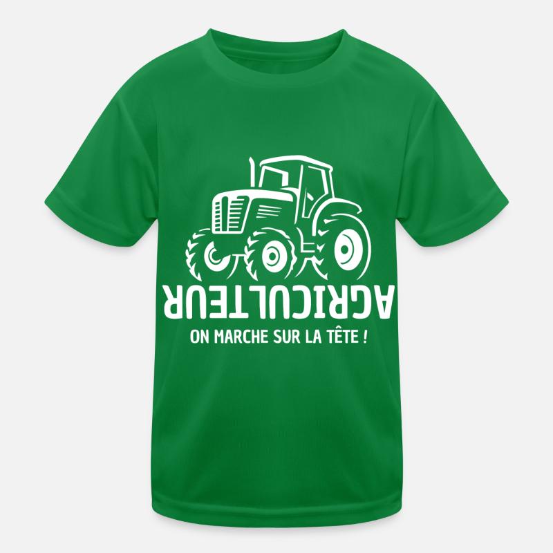 farmer, farmer, peasant, tractor Kids Functional T-Shirt