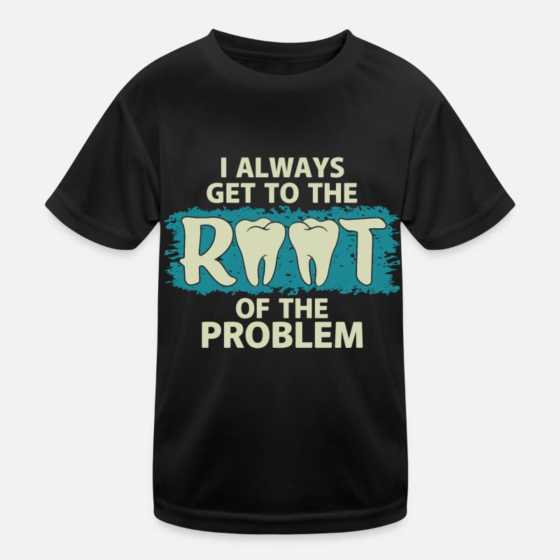 Immer Direkt Zum Kern Des Problems Kinder Funktions-T-Shirt