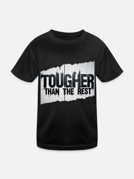 stärker als die anderen - Kinder Funktions-T-Shirt - Schwarz - Vorne