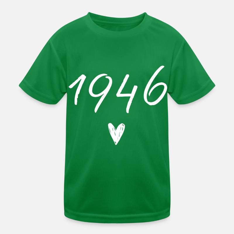 1946 Herzgeburtstag Kinder Funktions-T-Shirt