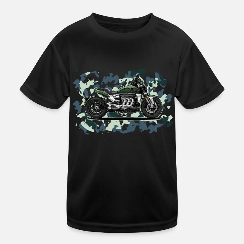 Cruiser // Custom // Motorcycle Kids Functional T-Shirt