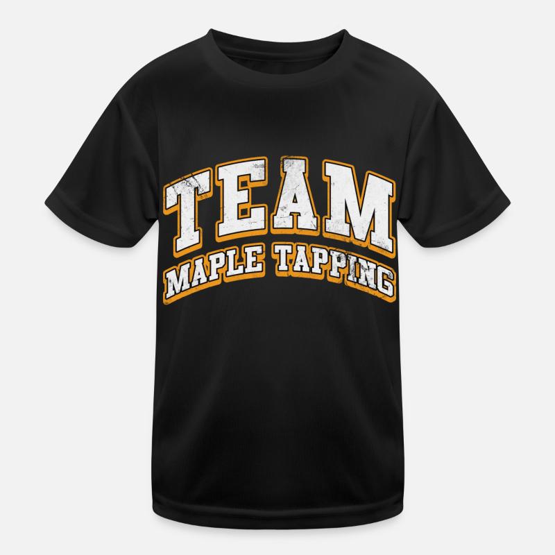 Conception de taraudage d’érable en équipe T-shirt sport Enfant