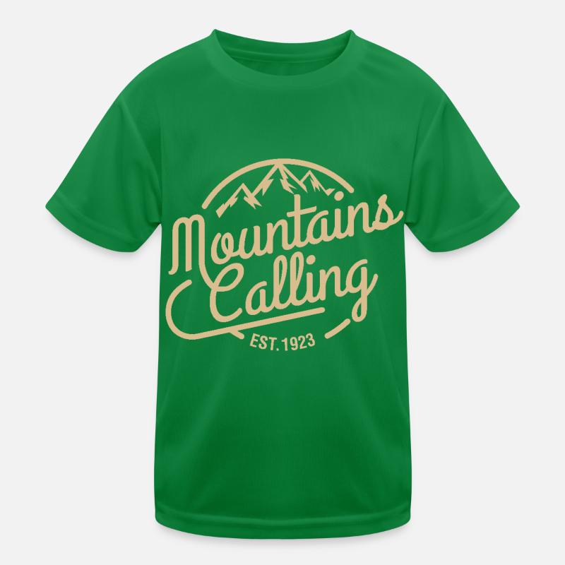 Mountains calling Kids Functional T-Shirt