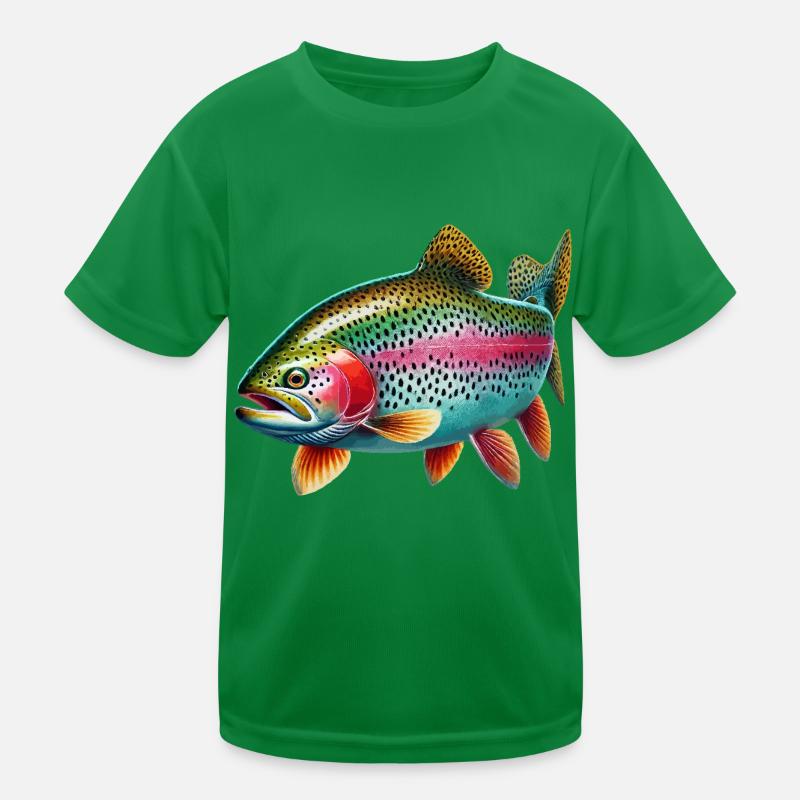 Rainbow trout Kids Functional T-Shirt