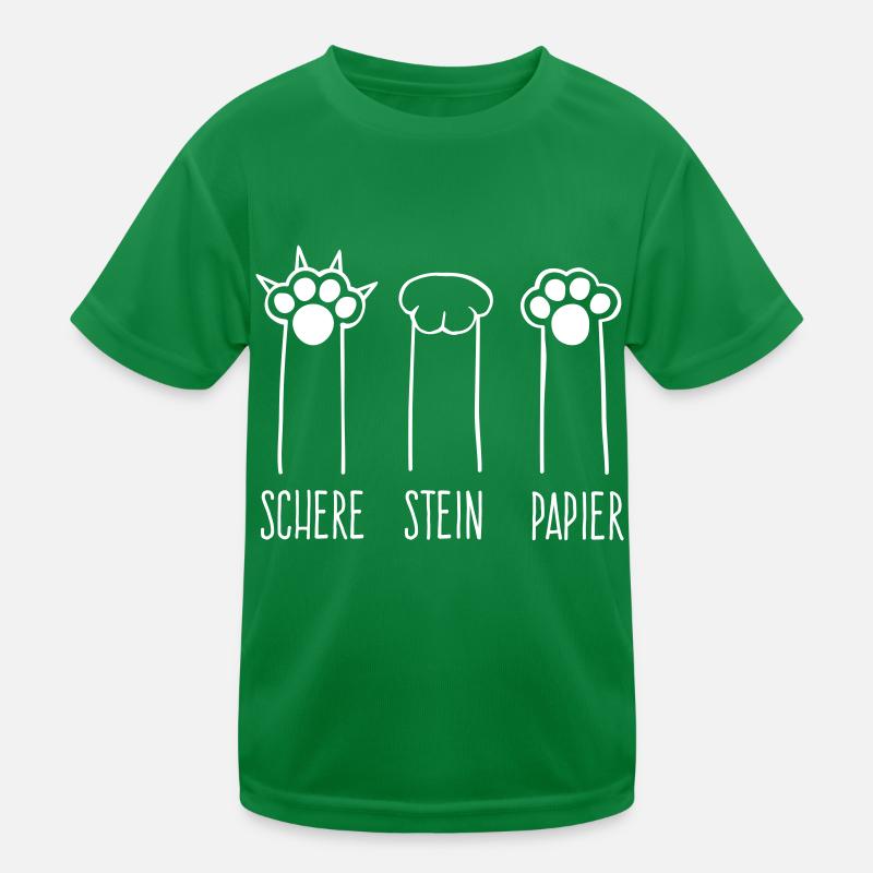 Schere Stein Papier Kinder Funktions-T-Shirt