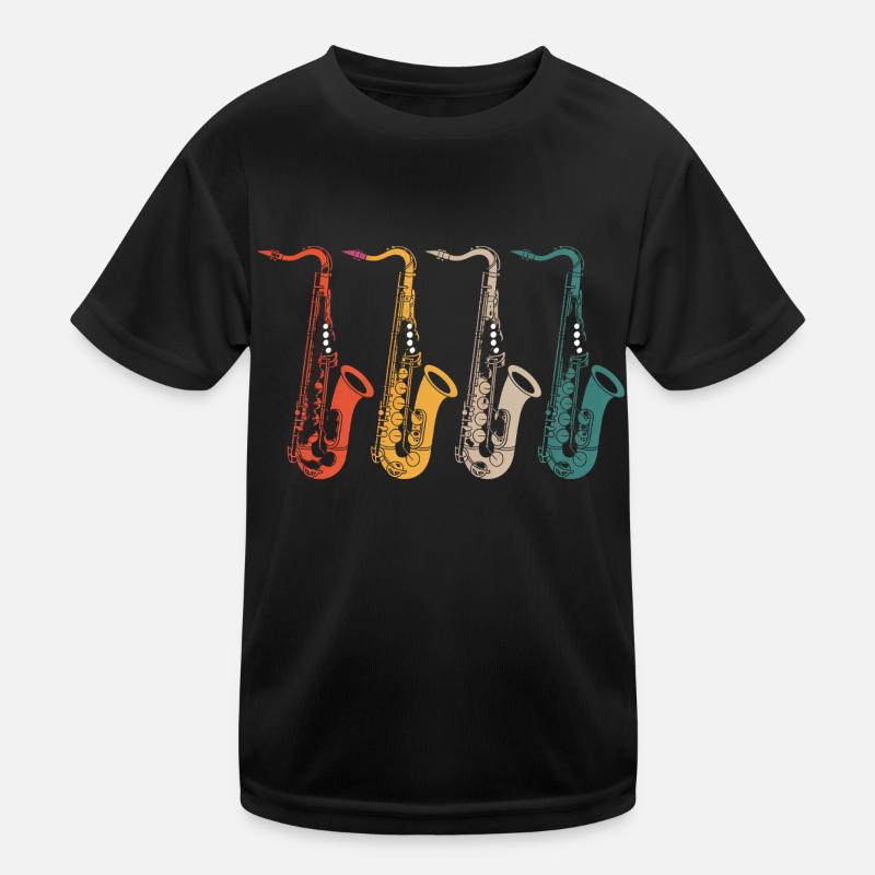 Saxophon Saxophon Saxophon Kinder Funktions-T-Shirt