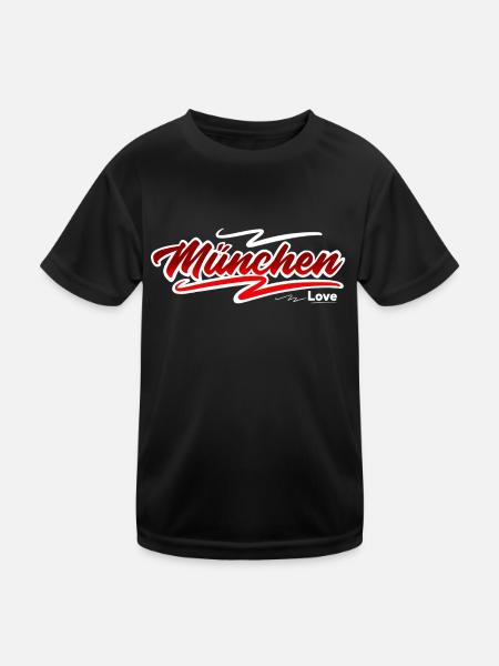 Munich - Kids Functional T-Shirt - black - Front