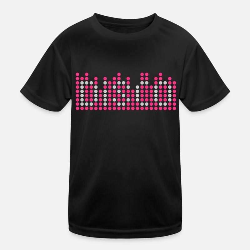 disco 2c equalizer EN Kids Functional T-Shirt