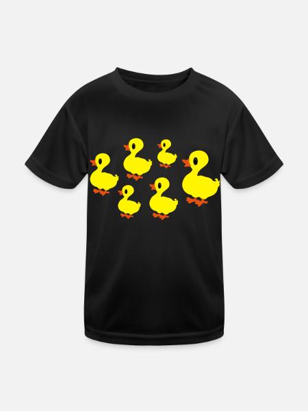 kaczki - Funktionsshirt til børn - sort