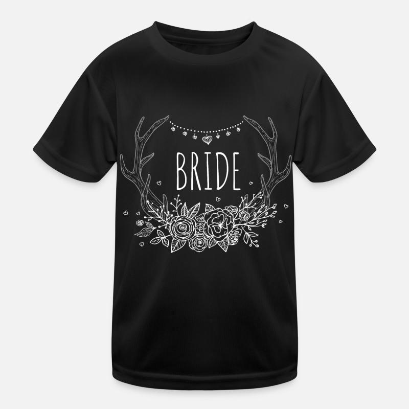 Bachelorette Day dans le style bohème – La mariée T-shirt sport Enfant