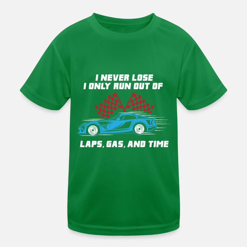 Car Racing Checkerd Flag - Fast Car Lover Gift Kids Functional T-Shirt