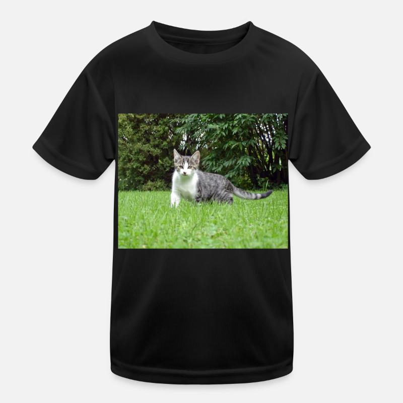 Curious kitten Kids Functional T-Shirt