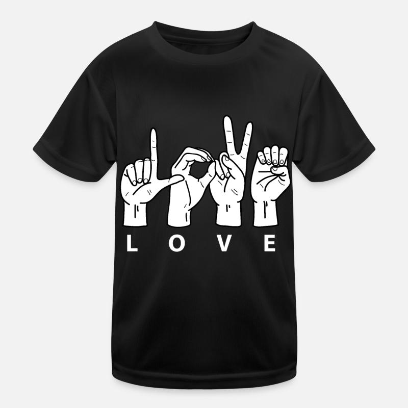 Dear Sign Language Kids Functional T-Shirt