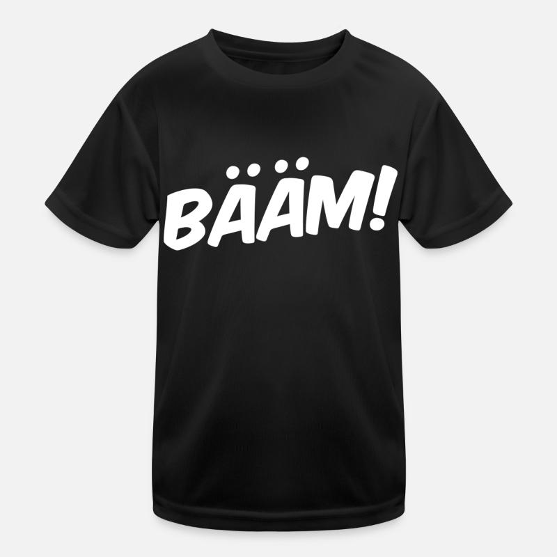 BÄÄM! - Kinder Funktions-T-Shirt - Schwarz