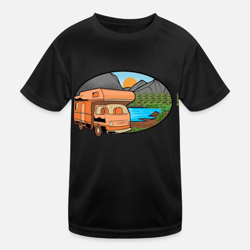 Caravan Motorhome Caravan Camper Kids Functional T-Shirt