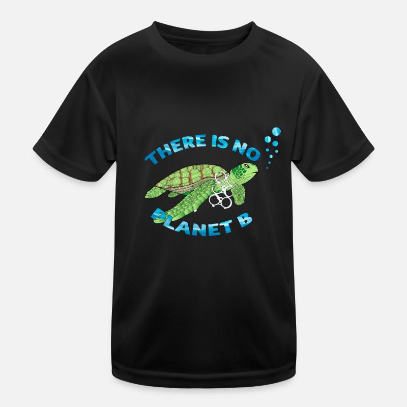 Keine Planet B Schildkröte Kinder Funktions-T-Shirt